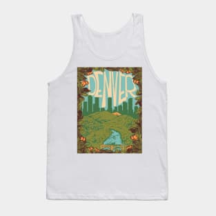 Denver Skyline Art Tank Top